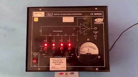 how to use electronic digital to analogue converter led meter trainer # electronics