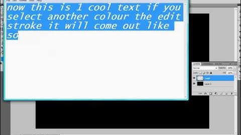 Photoshop cs4 text tutorial!