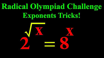How to Solve Exponential Equations : 2^(√x) = 8^x | Math Olympiad Problems | Math Logic Tricks
