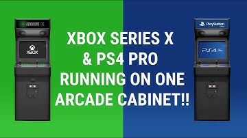 CUSTOM ARCADE CABINET RUNNING XBOX SERIES X & PS4 PRO AND 43" 4K TV