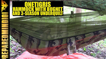OneTigris Hammock with Bugnet/3 Season Underquilt - Preparedmind101