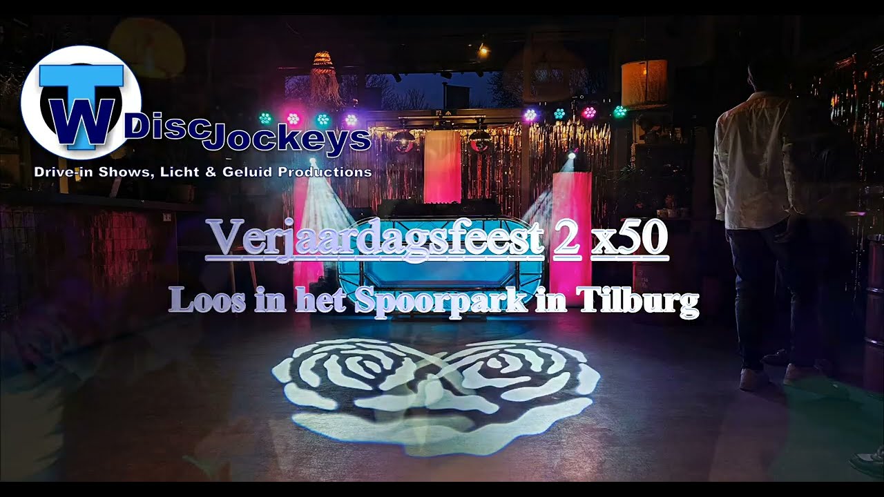 Verjaardag DJ, Loos Spoorpark Tilburg, Allround DJ, Wedding DJ, Jubileumfeest, Bruiloft DJ Brabant