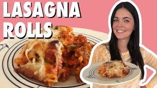Kate Lee Cooks Make-Ahead Lasagna Rolls at Home | What Would Katie Eat? | Food Network