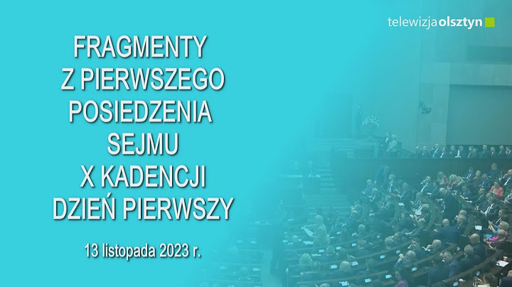 Fragmenty z pierwszego posiedzenia Sejmu X kadencji – dzień pierwszy