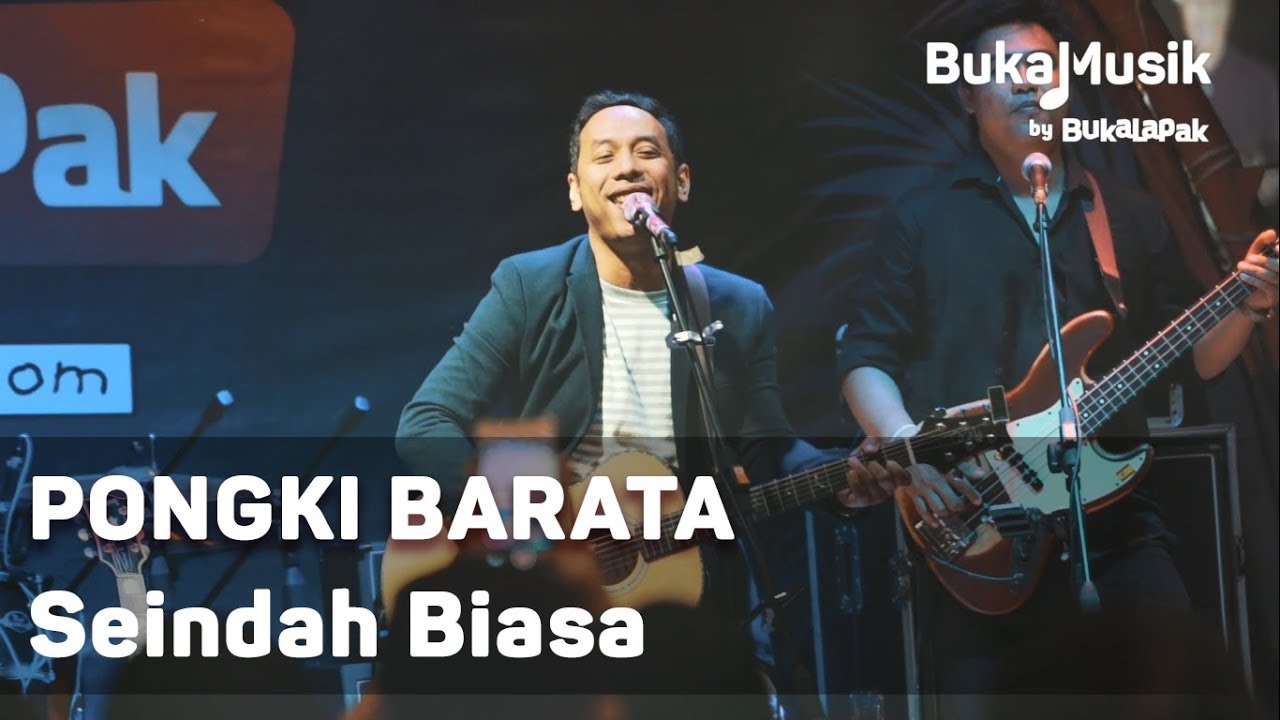 Pongki Barata - Seindah Biasa (with Lyrics) | BukaMusik - YouTube