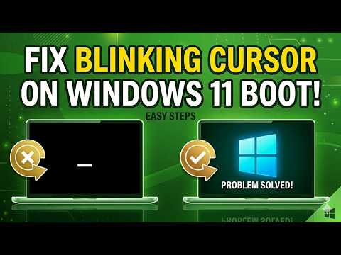 Fix Blinking Cursor on Black Screen During Windows Boot