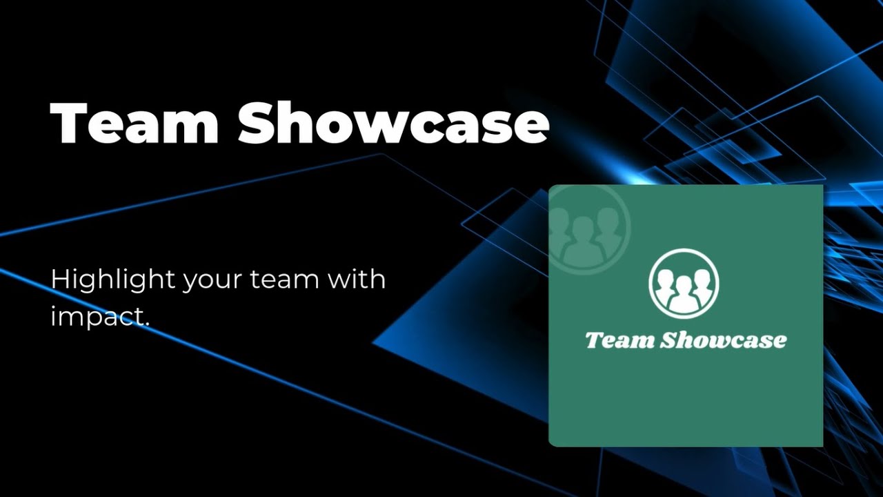 Team Showcase Widget – Present Your Team Professionally - YouTube