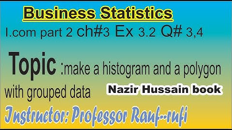 q12ex3.2 business statistics icom part2/histogram and polygon/nazir hussain book/stats rauf