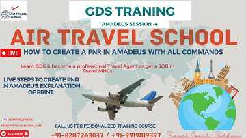 LIVE: How to create PNR in amadeus. All Amadeus Commands and steps. What is PRINT?