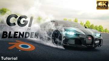 I Built a Realistic Bugatti in Blender | Car animation Tutorial | best render settings.