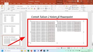 Cara Membuat Tulisan Text 2 Kolom Di Microsoft Powerpoint