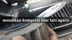 Cara menaikan kompresi dan tarikan vespa dengan membubut head cop - Durasi: 6.17. 