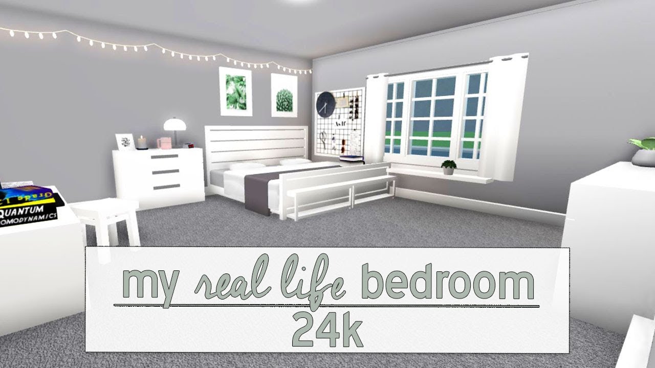 Roblox Welcome To Bloxburg My Real Life Bedroom 24k Youtube