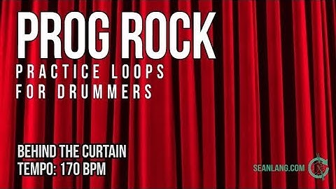 Prog Rock - Drumless Track For Drummers - "Behind The Curtain"