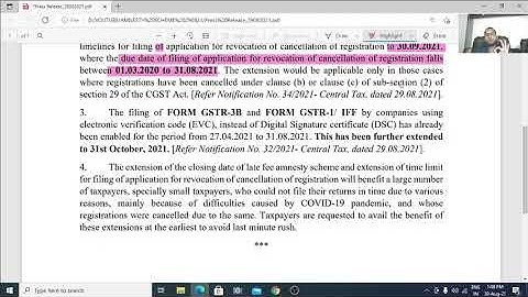 GST AMNESTY SCHEME EXTENDED TO 30/11/2021 ||  REVOCATION OF CANCELLATION OF GST REG. ALSO EXTENDED