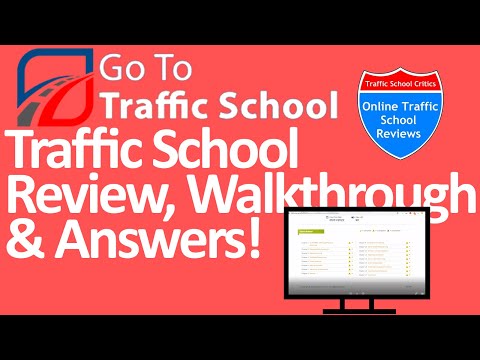 GoToTrafficSchool Review, Walkthrough, and Exam Answers!