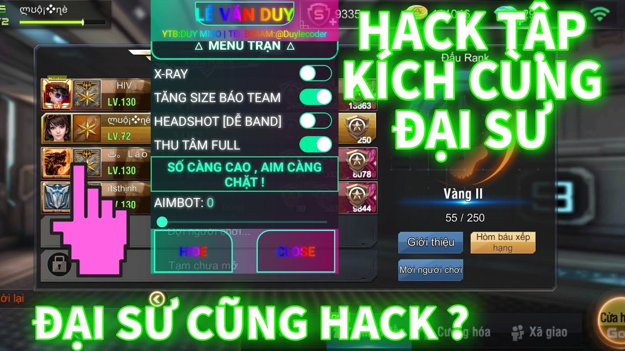 HACK TẬP KÍCH V1.0 | ĐI HACK KÍN CÙNG ĐẠI SƯ VIP 20 :] - YouTube