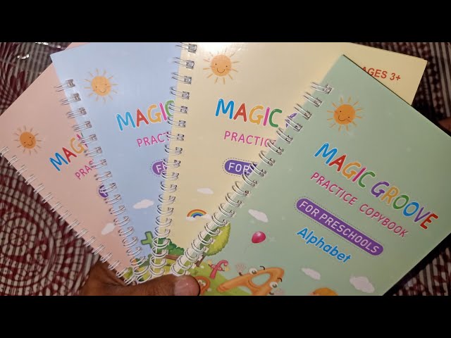 Magic Groove Practice Copybook(4 Book + 10 Refill) Copybook