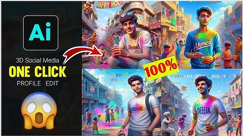 Create Viral Holi Ai 3D Name Images| Happy Holi Prompts| Bing Images Creator Tutorial FREE |Bing Ai