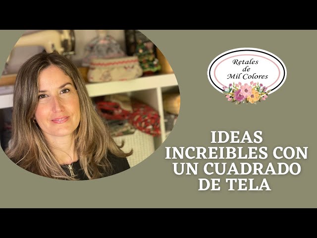 ♻️ Caja con Asa de Retales de Tela Reciclados - Retales de Mil Colores