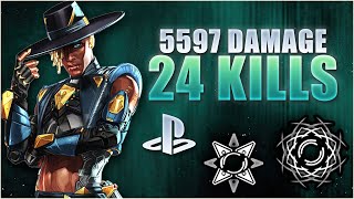 Seer 24 Kills & 5597 Damage • Apex Legends | Kings Canyon Season17 • SoloVsTrios