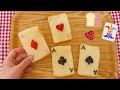Playing Cards Toast / Fruit and Chocolate Carving / How To Make / Creative food decoration idea!