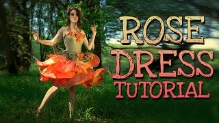 Rose Fairy Dress Costume Tutorial | How to make a fairy flower gown costume