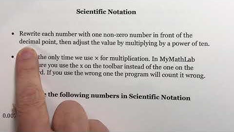 (330) Sections 5.1/5.2 Integer Exponents and Scientific Notation Part 4/5