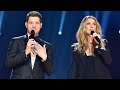 Cline dion ft michael bubl  happy xmas war is over  live full performance