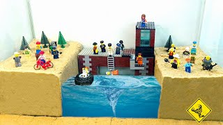 Lego Vortex: Disaster on the Dams. The City is Going Under Water