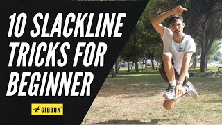 LEARN 10 SLACKLINE TRICKS -- in 10 minutes !