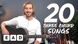 Video thumbnail of "Top 20 Three Chord Songs for Beginners!"