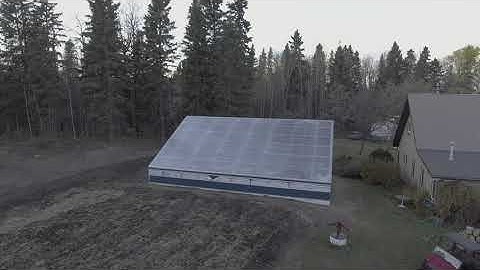 Aerial Video Of Our New Passive Solar Greenhouse - No Audio