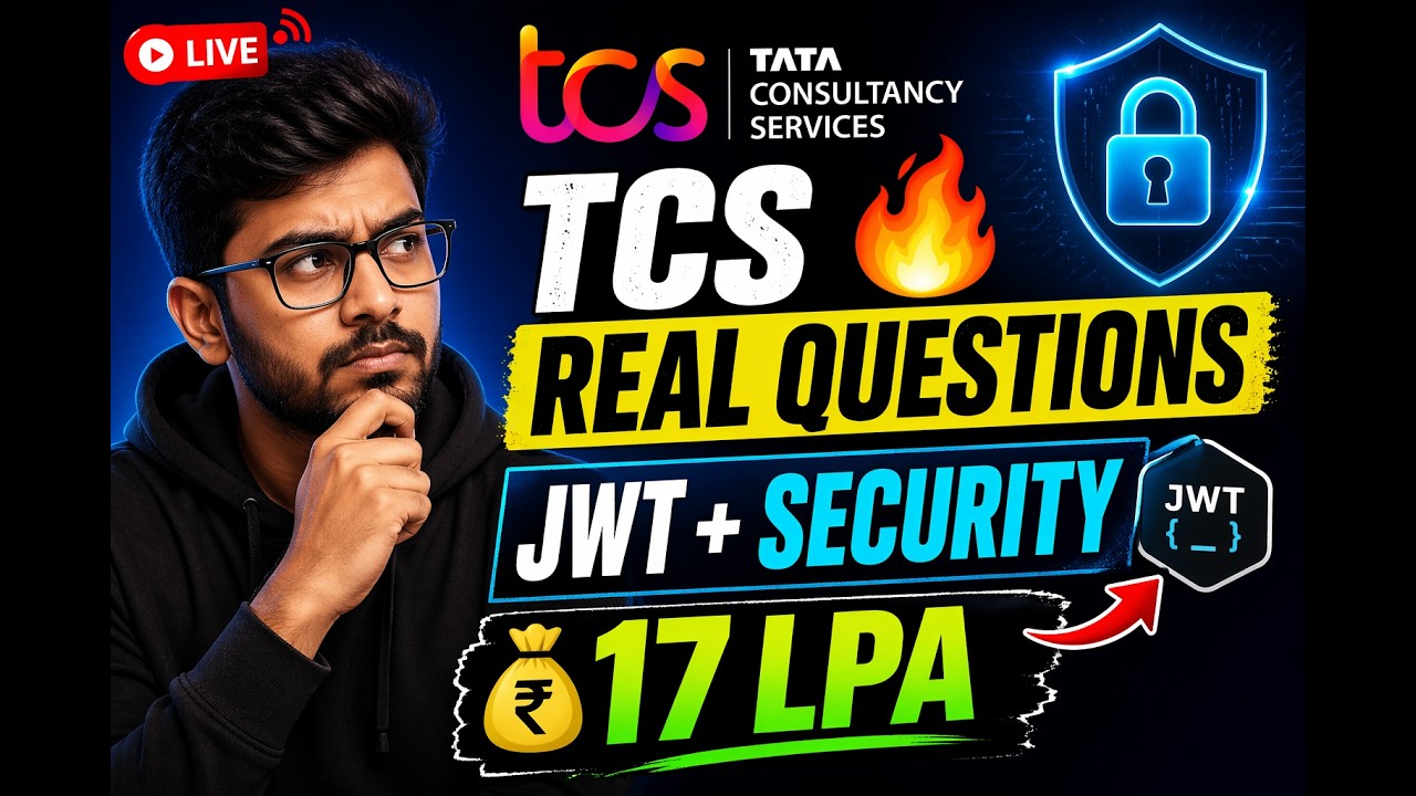🔔 TCS Java Developer Interview | JWT Token | Spring Boot ...
