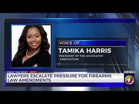 Lawyers Escalate Pressure for Firearms Law Amendments | TVJ News