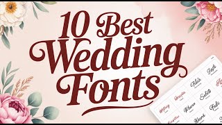 10 Best Wedding Fonts in Microsoft Word