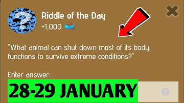 Riddle Of The Day Zoo 28 January | Zoo Riddle Of The Day 28 January | Riddle Of The Day Code Zoo