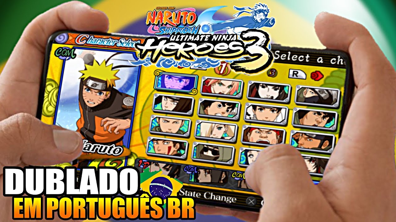 Naruto Shippuden: Ultimate Ninja Heroes 3 - DUBLADO PT BR - (Live) 