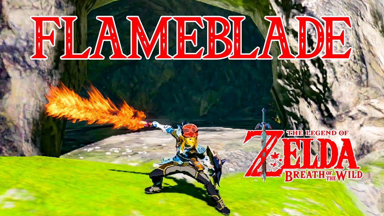 Where And How To Get Rare Flameblade Fire Sword Zelda Breath Of The Wild Nintendo Switch Youtube - fire sword roblox id
