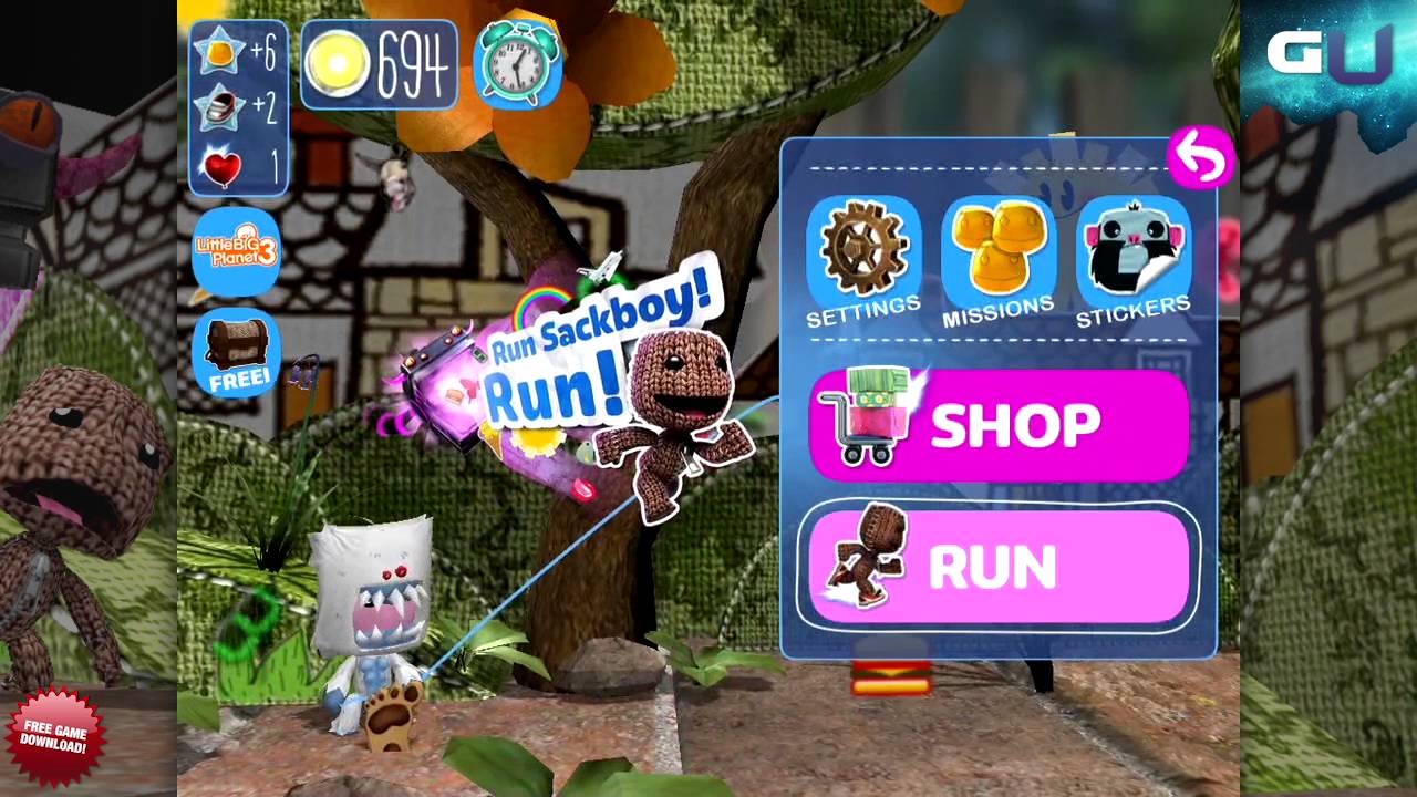 run sackboy run stupendous sticker stash youtube