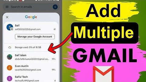How to add another gmail account in Android Phone 2025