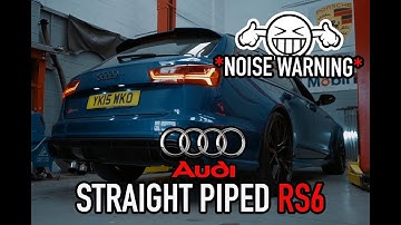 Audi RS6 gets straight piped! *Noise warning*