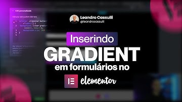 COMO CRIAR UM BOTÃO COM DEGRADÊ/GRADIENTE EM UM FORMULÁRIO NO ELEMENTOR