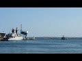 Breeze 2022 Naval Exercise: Departure of Romanian Navy minesweeper 25 Lt. Lupu Dinescu from Bourgas