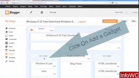 How to put Blogger Stat