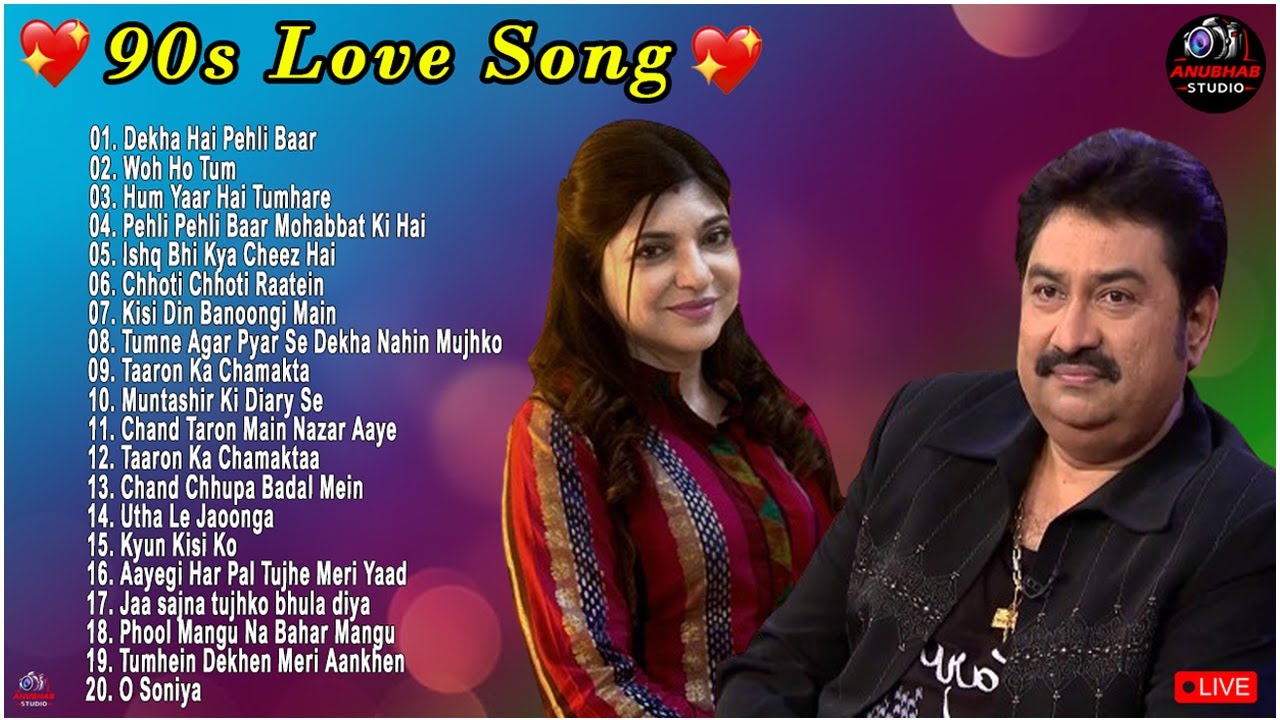 90s Hit Love Hindi Song Alka Yagnik Kumar Sanu  Udit Narayan 90s Songs  90severgreen  bollywood