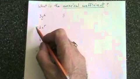 Numerical Coefficients