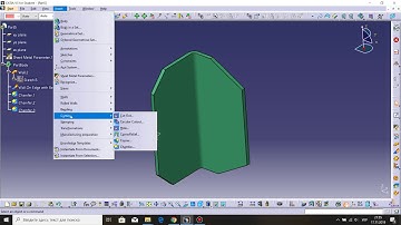 CATIA V5 -  Generative Sheet metal Design - Bending plate - element of rib