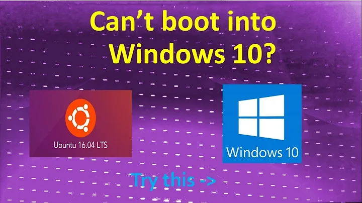 Can’t boot into Windows 10? - Stuck at purple boot screen with diagonal broken lines||by Gangadhar S
