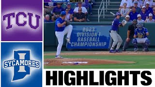 TCU vs Indiana State Highlights (Game 1) | NCAA Baseball Championship | 2023 College Baseball